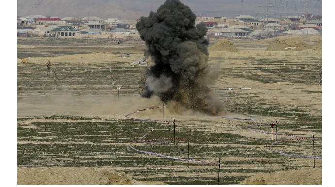 Минобороны: На полигоне Сейфали проводится утилизация боеприпасов