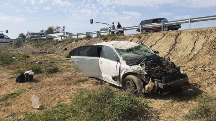 Dağıstanda yol qəzası oldu, ölənlər var 