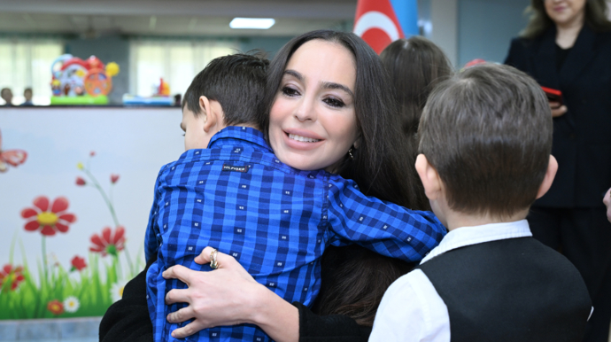 Leyla Əliyeva Tiranada uşaq evində - FOTOLAR 