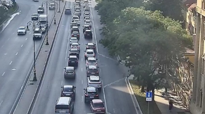 Bakının bu yollarında tıxac var - SİYAHI