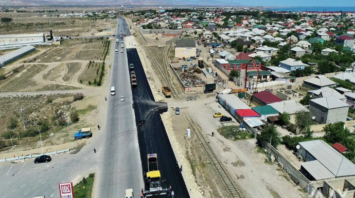 Azərbaycanda bu yol genişləndirilir, 4 zolaqlı olacaq - FOTO    - VİDEO