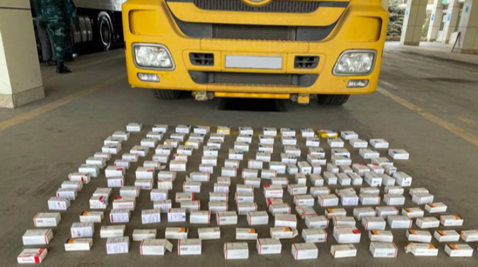 Rusiyadan gətirilən külli miqdarda dərman Azərbaycana buraxılmadı  - FOTO