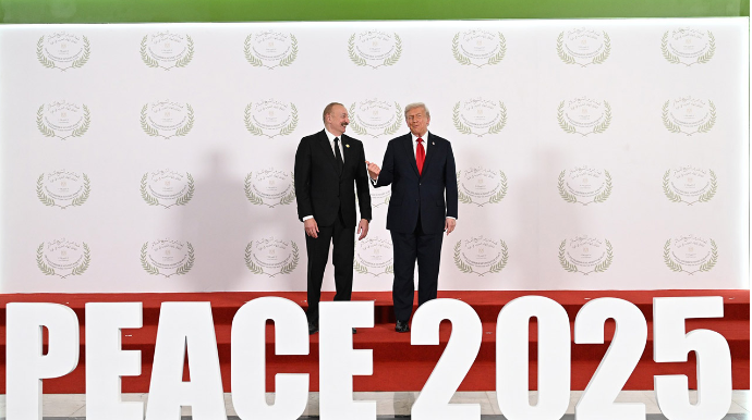 İlham Əliyevlə Tramp arasında maraqlı dialoq - VİDEO