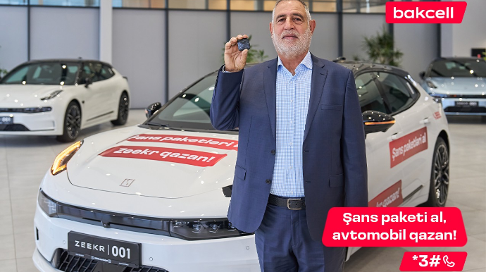 Bakcell lotereyasında 12-ci avtomobil uduldu!