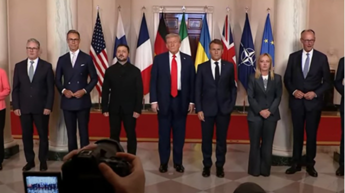 Tramp Avropa liderləri ilə görüş keçirib