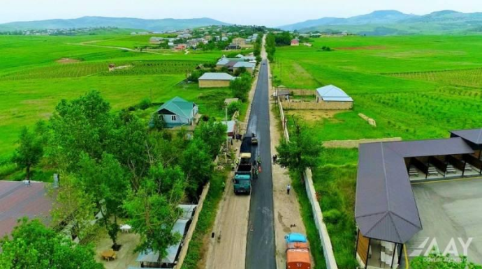 Məlcək-Mirikənd-Qaravəlli yolunun yenidən qurulması davam edir - FOTOLAR 