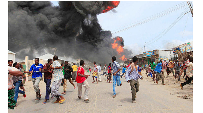 Somalinin paytaxtında partlayış olub, 6 ölü