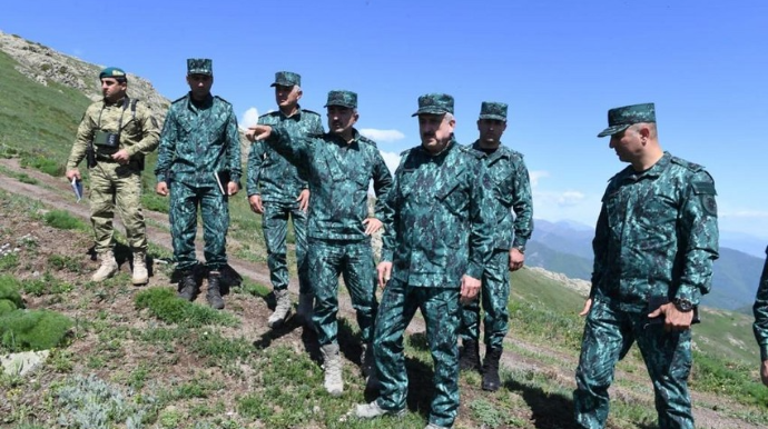 Prezidentin köməkçisi və DSX rəisi Ermənistanla sərhəddə gedib - FOTO