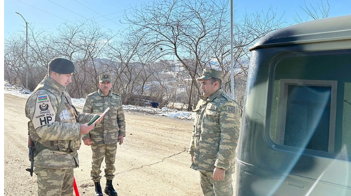 Azad olunmuş ərazilərdə hərbi polisin xidməti bu cür təşkil edilib - Nazirlik - FOTO 