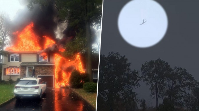 Təyyarə yaşayış evinə çırpıldı: azı 2 ev yanıb - FOTO