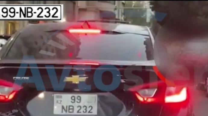 Uşağı təhlükəyə atan sürücü - VİDEO