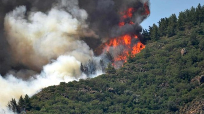 Şabranda yanğın yenidən gücləndi - Gəndab-Yalama yolu növbəti dəfə bağlandı 