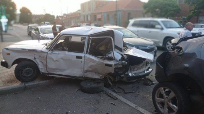 Mingəçevirdə zəncirvari qəza olub 