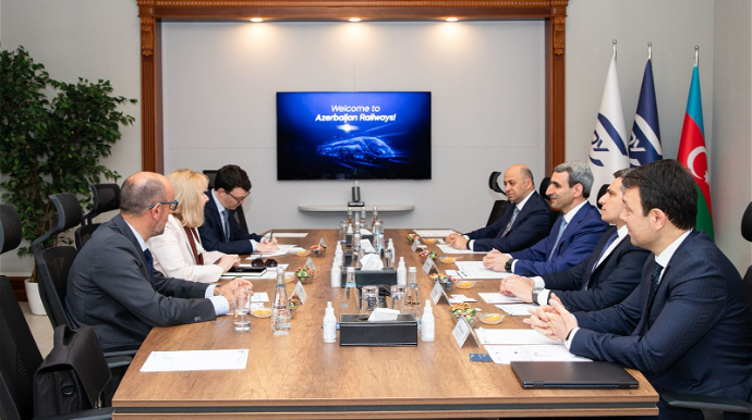 ADY ilə Avropa İttifaqı arasında Orta Dəhlizin inkişafına dair görüş keçirildi - FOTO 