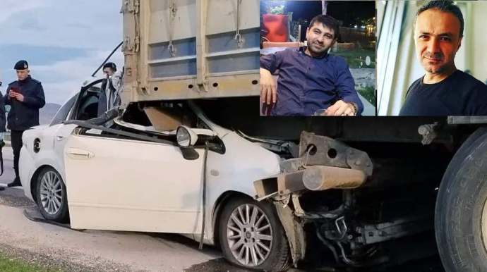 Yasa gedənlər ağır qəzaya düşdü; sürücü və sərnişin öldü - VİDEO