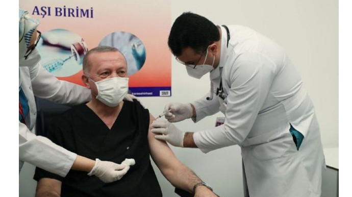 Ərdoğan  koronavirusa qarşı peyvənd olunub  - FOTO - VİDEO