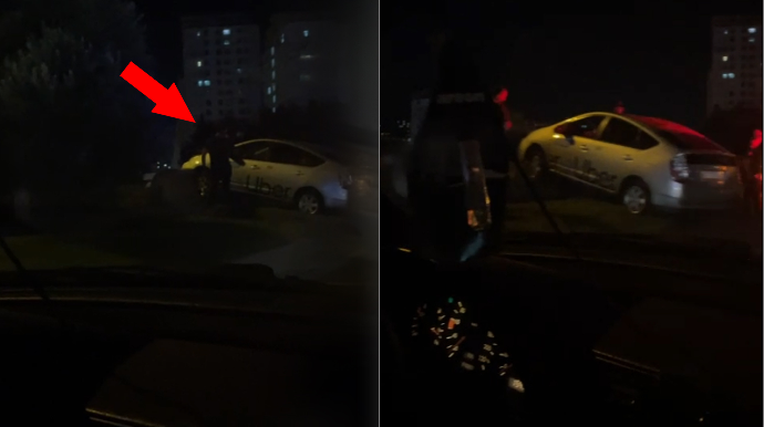 "Prius" bu dəfə dairənin üzərinə çıxdı - VİDEO