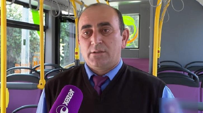 Şüşələri sındırılan avtobusun sürücüsü danışdı - VİDEO 