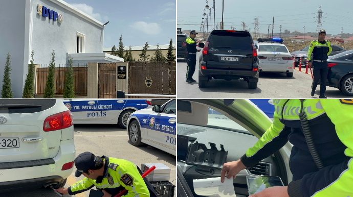 Qaradağda yol polisi ətraf mühiti çirkləndirən sürücüləri CƏRİMƏLƏDİ - VİDEO 