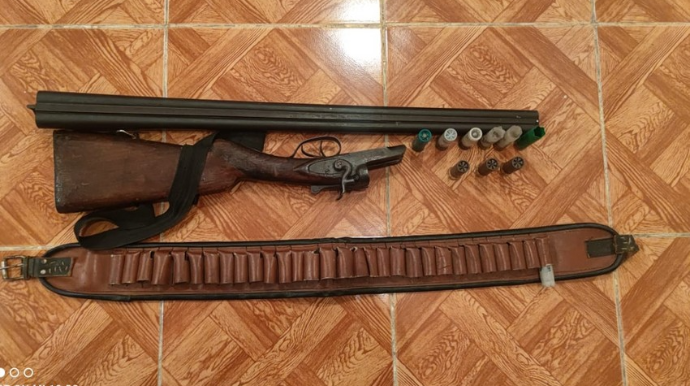 Zaqatala sakinindən odlu silah götürülüb - FOTO