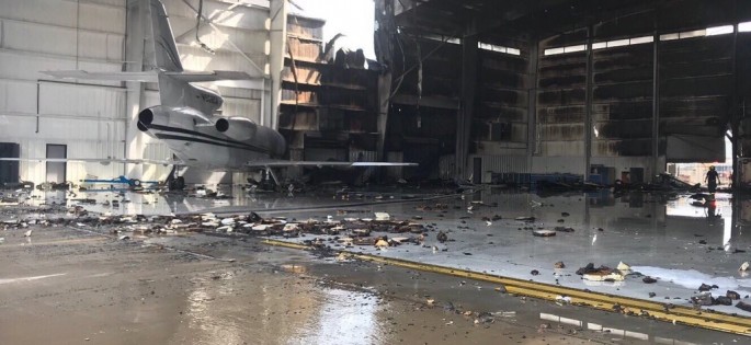 Hava limanında təyyarə anqara çırpılaraq yandı: 10 ölü - VİDEO