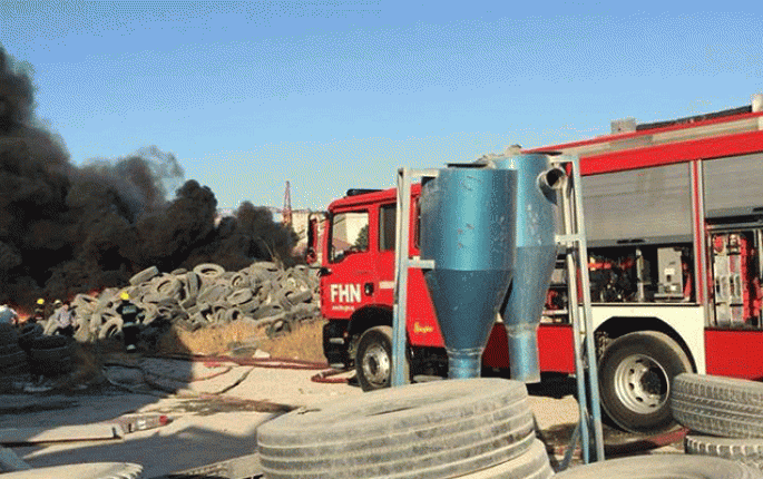 Nazirlik əməkdaşları yanğın baş verən ərazidən nümunələr götürdü - VİDEO