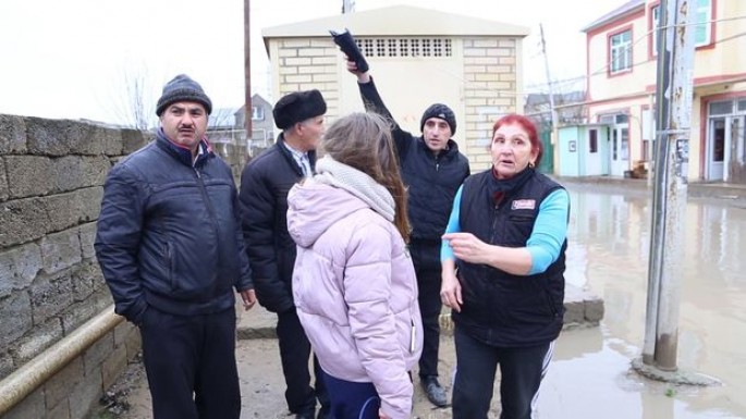 Yağış suları Zabrat sakinlərini çətin vəziyyətə salıb – VİDEO