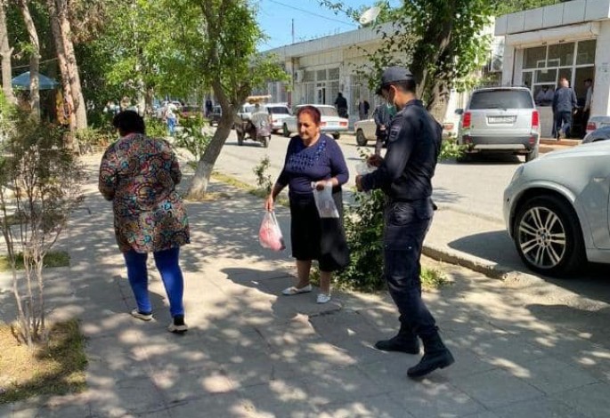 Hacıqabulda koronavirusa qarşı mübarizə tədbirləri davam etdirilir - FOTO