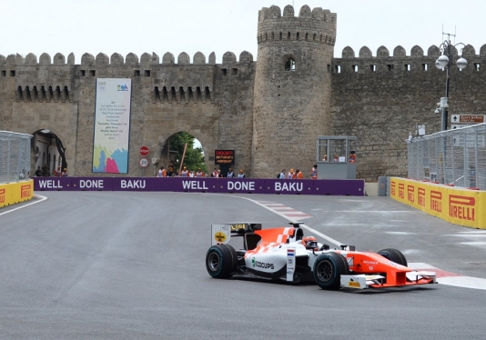 Formula-1 Avropa Qran-prisinə dəstək məqsədilə GP2 seriyası yarışlarına start verilib - FOTO