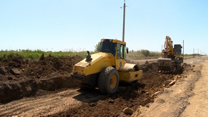 Şirvan-Salyan avtomobil yolu yenidən qurulur – FOTO + VİDEO