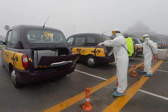 “Bakı Taksi Xidməti”nin taksiləri dezinfeksiya olunur - FOTO - VİDEO
