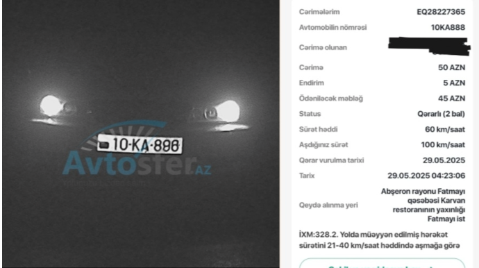 Nömrəni saxtalaşdırıb "zerkalni" edən sürücü şəhərdə "at oynadır": Cərimələr başqasına yazılır - FOTO