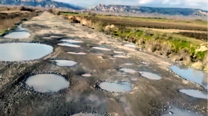 Otuz mindən çox insanın əziyyət çəkdiyi yol - Müraciətə baxan yoxdur - VİDEO 