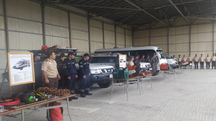 Nəqliyyat qəzalarında xilasetmə əməliyyatları ilə bağlı təlim keçirildi  - FOTO