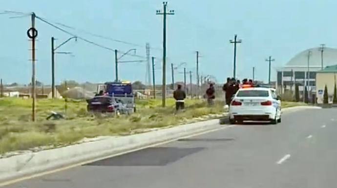 Hövsanda idarəetmədən çıxan “BMW” dərəyə yuvarlandı   - VİDEO