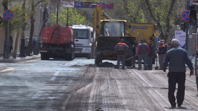 Azadlıq prospekti təmirə bağlanıb - Yol nə vaxt açılacaq? - VİDEO