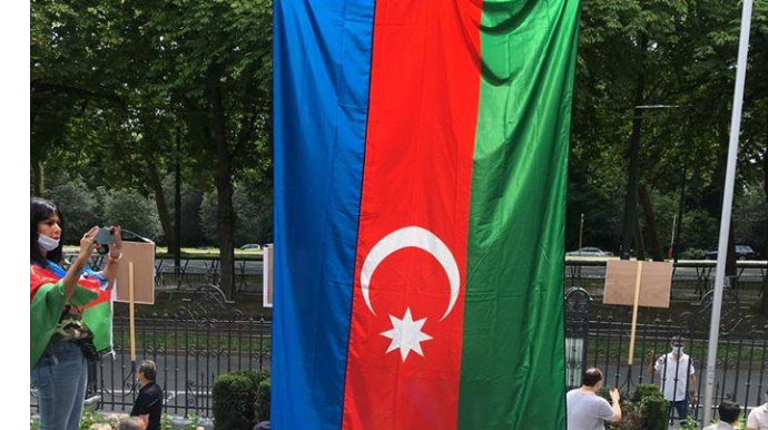 Акция армян перед посольством Азербайджана в Бельгии провалилась  - ФОТО