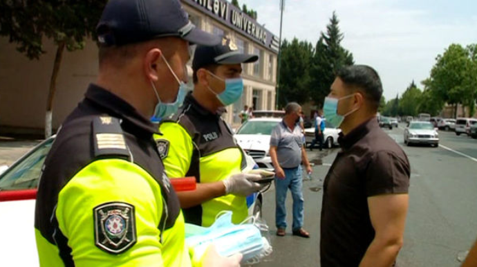 Ağstafa sakinlərinə tibbi maska paylandı - FOTO 