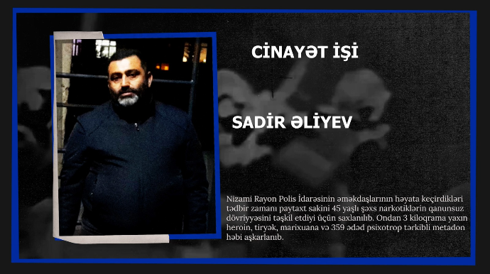 Polis narkoşəbəkənin əsas üzvlərindən birini həbs etdi - FOTO - VİDEO