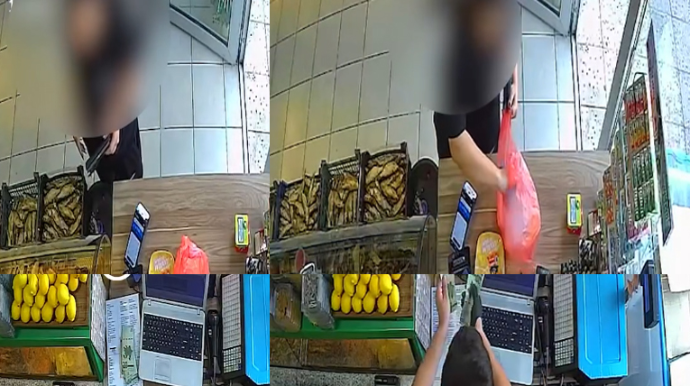 В Хачмазе покупательницу заподозрили в обмане продавца - ВИДЕО 