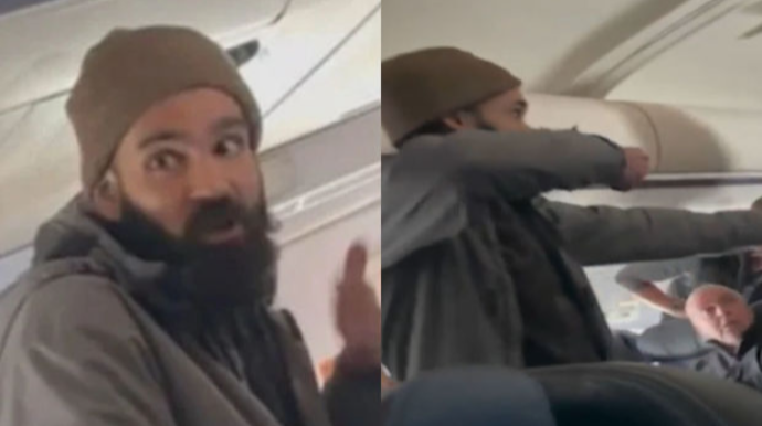 Sərnişin təyyarənin qapısını açıb tullanmağa çalışdı: “Məni öldürmək istəyirlər” - VİDEO