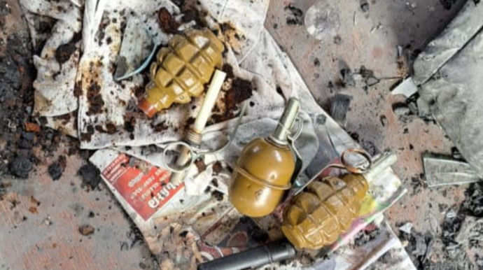 Laçının Zabux kəndində evdən 3 qumbara tapılıb  - FOTO