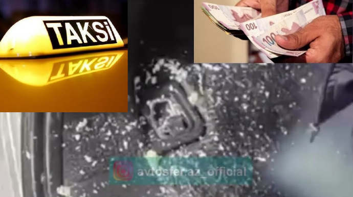 Taksi sürücüsü yükə görə sərnişinlərlə mübahisə etdi; kim haqlıdır? - VİDEO