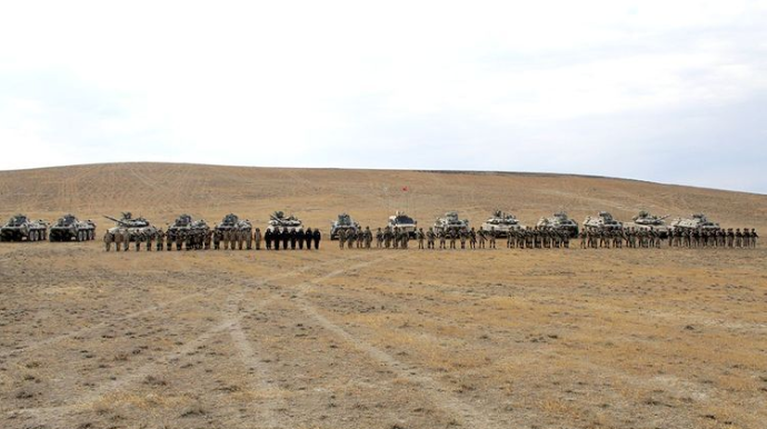 Азербайджанские и турецкие военнослужащие выполнили различные элементы совместных учений – ВИДЕО 