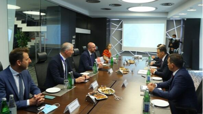 Rəşad Nəbiyev Şarl Mişellə görüşdü  - FOTO