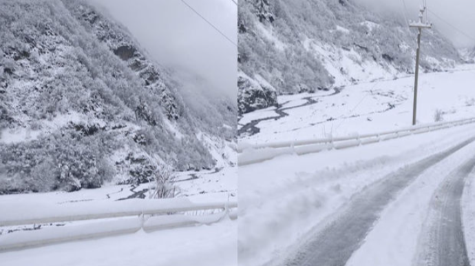 Qaxın Sarıbaş kəndi ilə əlaqəsi bərpa edildi  - FOTO