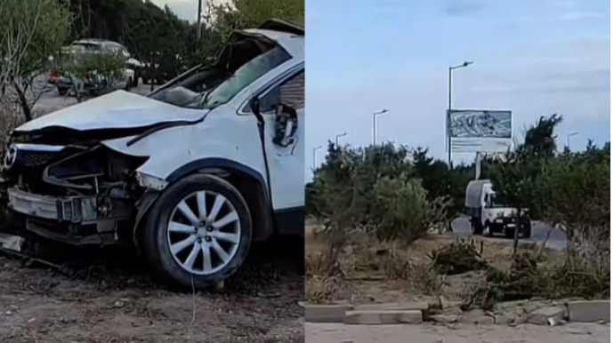 Sumqayıtda ağır qəza: Dörd nəfər xəsarət aldı - VİDEO 