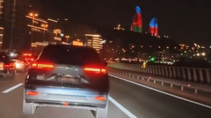 Paytaxtda nömrəsiz avtomobil idarə edən qazi saxlanıldı - FOTO  - VİDEO