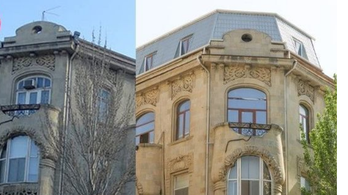 В одном из исторических зданий Баку надстроена мансарда   - ВИДЕО - ФОТО
