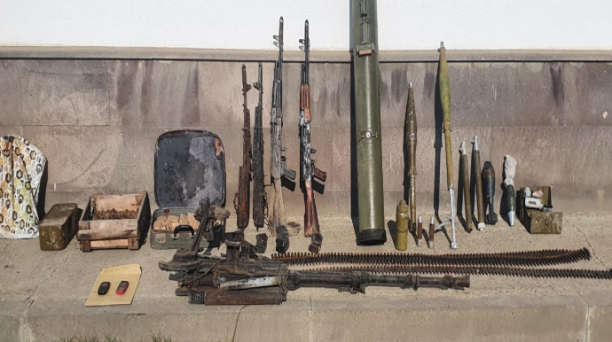 Xocavənddə düşmənin atıb qaçdığı silah-sursat aşkar edilib  - VİDEO